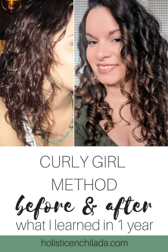 curly girl method before and after 1 year