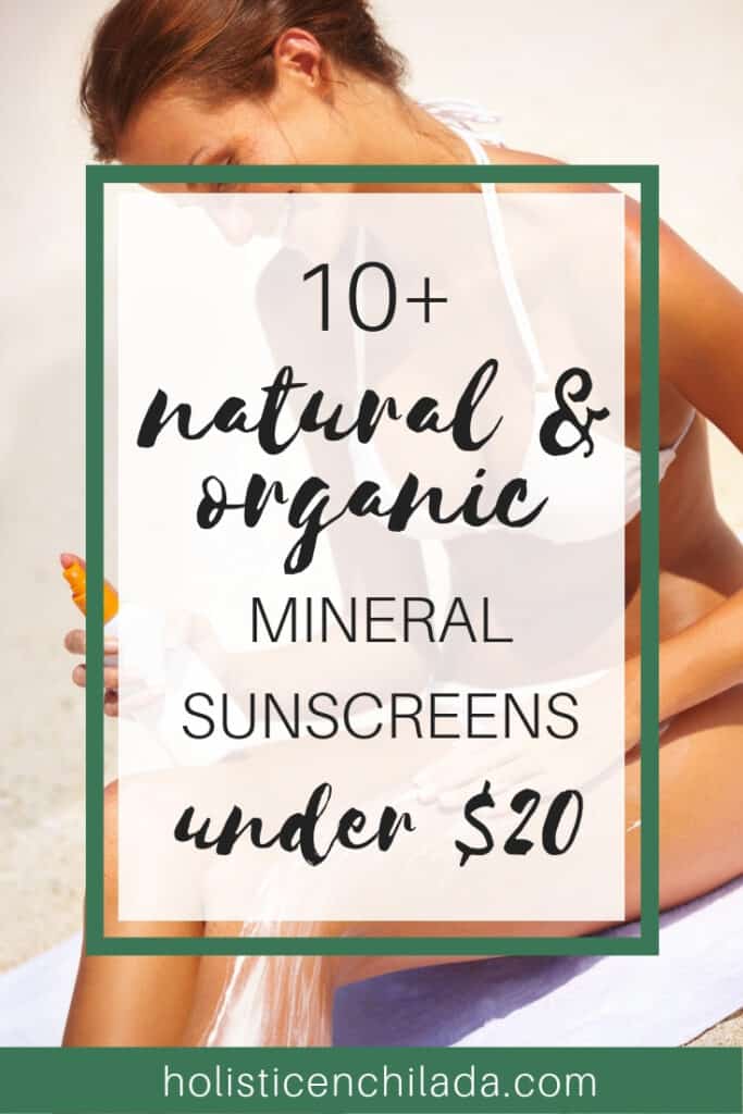 natural and organic mineral sunscreen