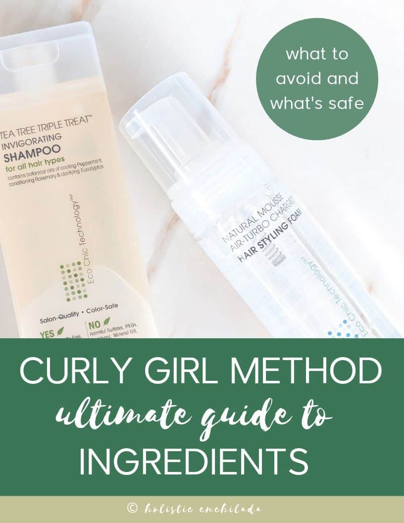 Guide To Curly Girl Method Ingredients The Holistic Enchilada Curly Hair Clean Beauty 