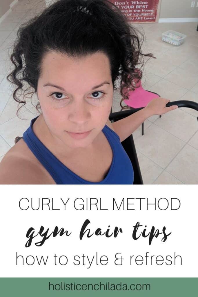 how to style curly hair for the gym and refresh your curls post workout 