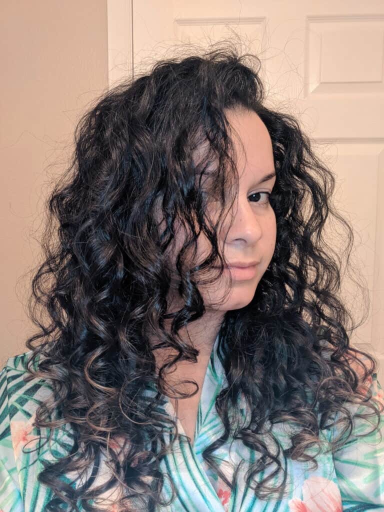 wash day 2c curly hair