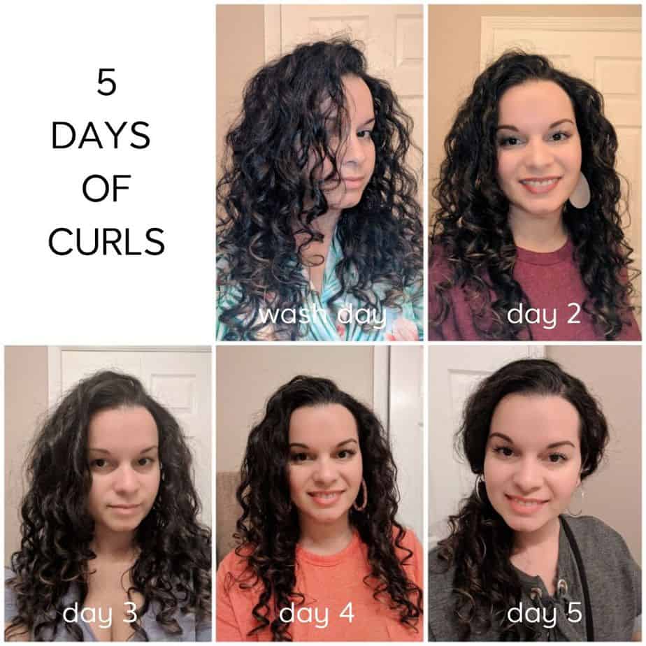 Daily Curly Hair Routine Throughout The Week - A Week Of Curls