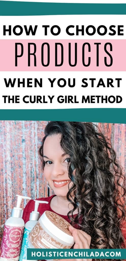 how to choose products when you start the curly girl method