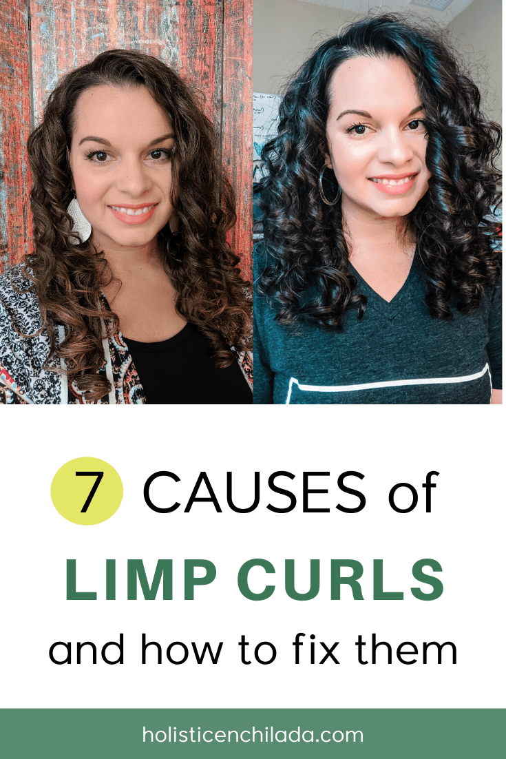 Limp Curls Causes And Fixes Pin Image The Holistic Enchilada Curly Hair Clean Beauty 