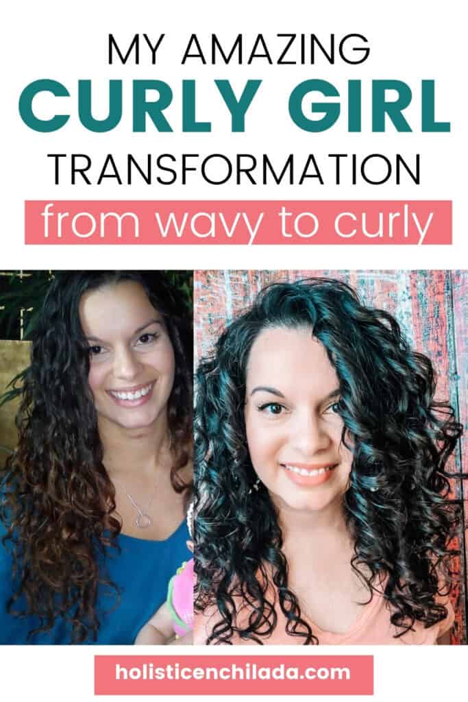 Delilah Orpi's curly girl transformation from wavy to curly hair