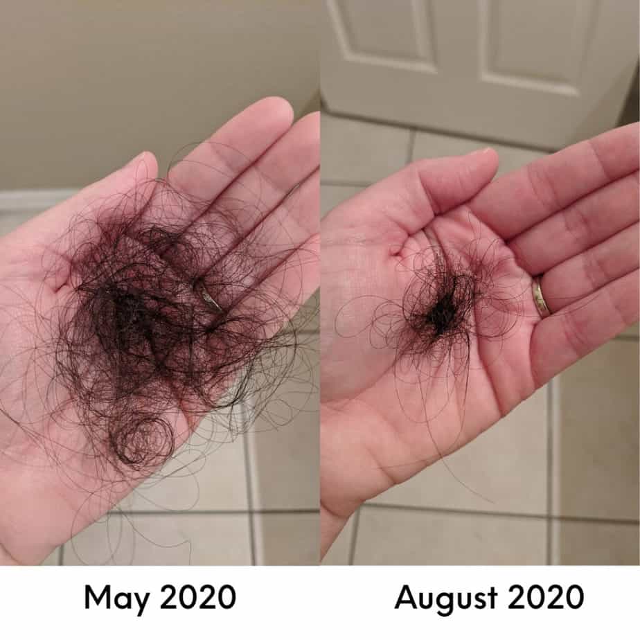 curly hair falling out comparison