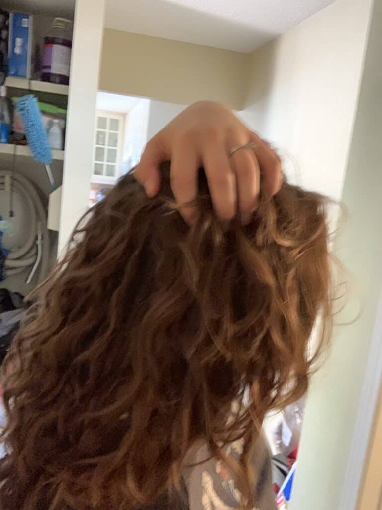 wavy hair in transition