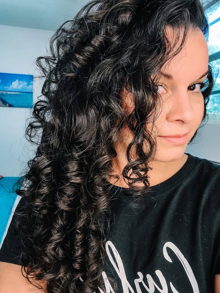 results using the EVOLVh DreamGel on fine curly hair