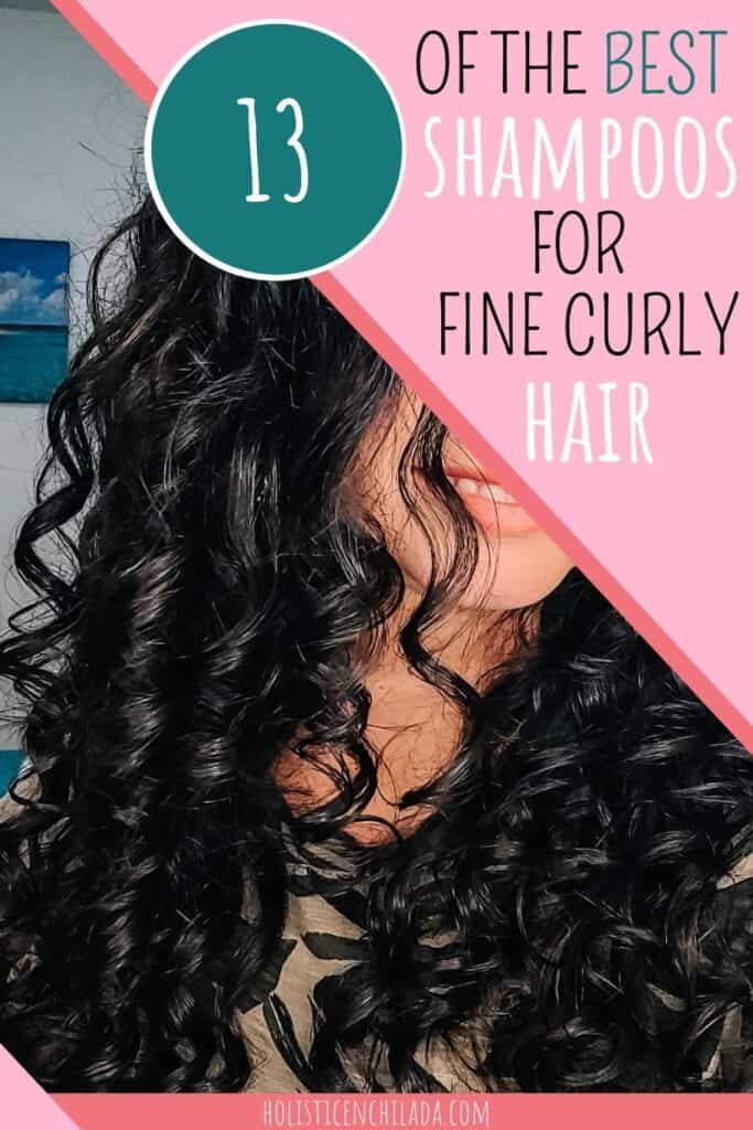 best shampoo for fine curly hair pin image