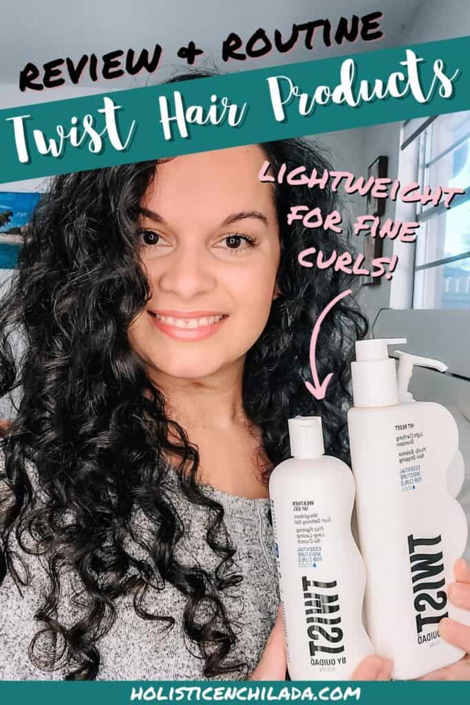Twist hair products review and routine for fine curly hair