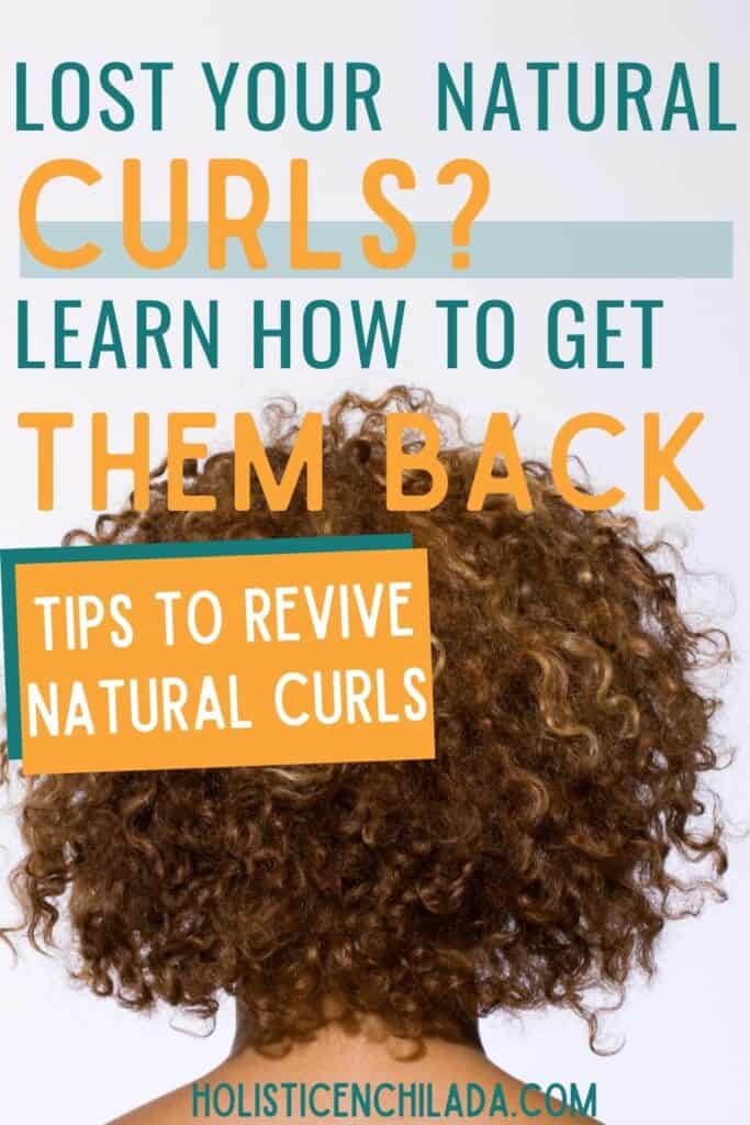 how to get back your naturally curly hair that won't curl anymore