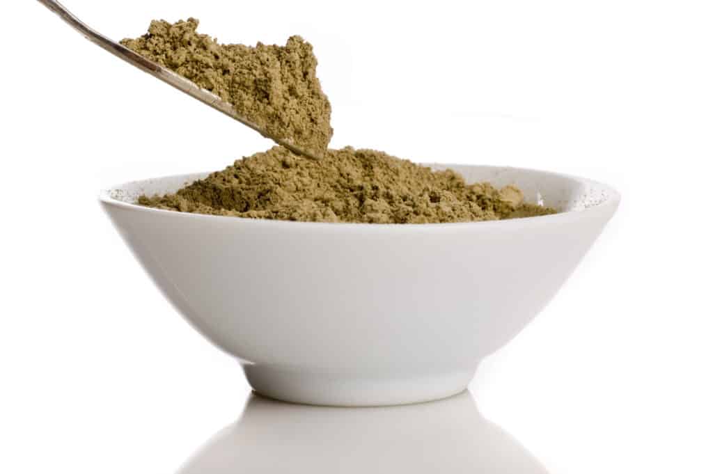 bowl of henna powder