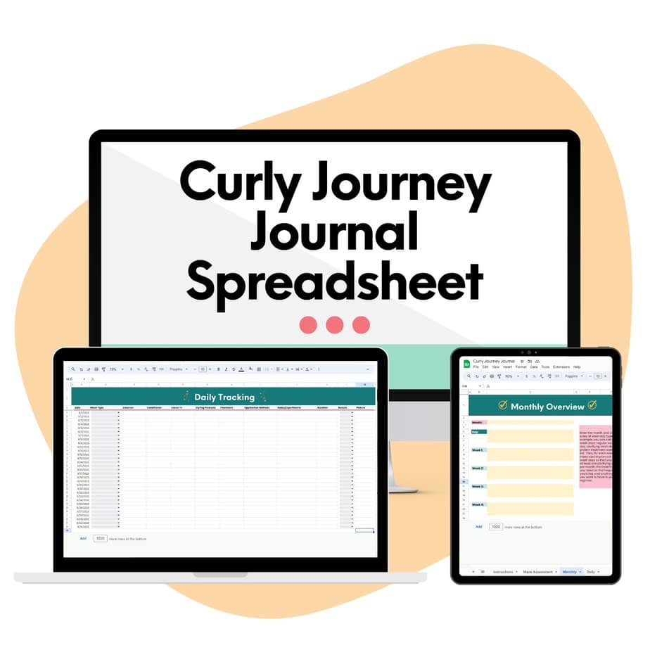Curly Journey Journal - Spreadsheet Version