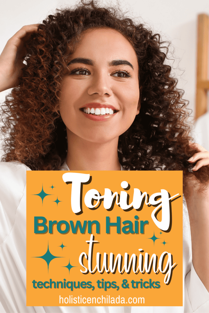 toning brown hair pin