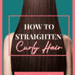 How to straighten curly hair pin image
