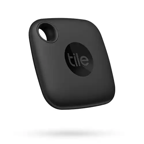 Tile Mate 1-Pack. Black. Bluetooth Tracker, Keys Finder and Item Locator for Keys, Bags and More