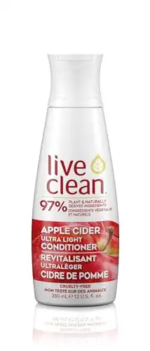 Live Clean Conditioner, Ultra Light Apple Cider