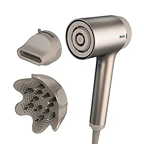 Shark HyperAIR Hair Dryer with IQ 2-in-1 Concentrator and Curl-Defining Diffuser