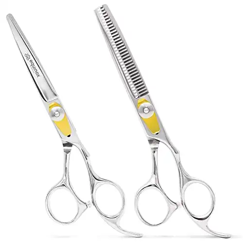 Equinox Professional Hair Cutting Scissors Set - Hair Cutting & Thinning/Texturizing Shears Set