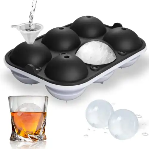 Ice Ball Maker Reusable 2.5 Inch Ice Cube Trays