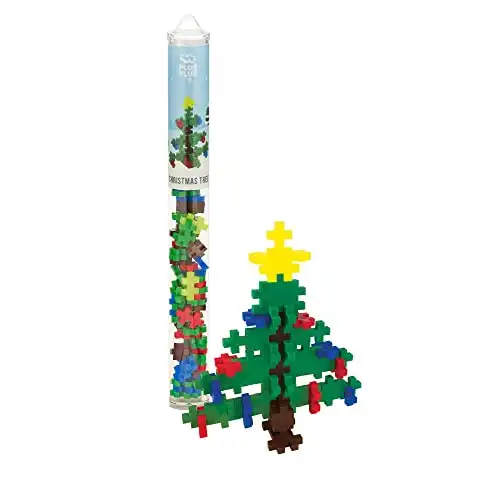 PLUS PLUS Mini Maker Tube – Christmas Tree – 70 Piece