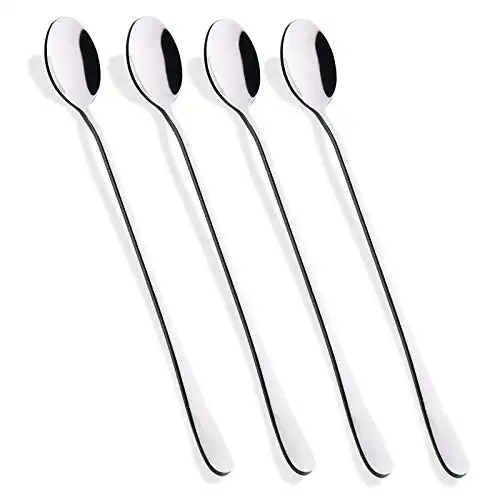 Hiware 9-Inch Long Handle Spoon, Set of 4