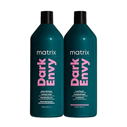 MATRIX Total Results Dark Envy Color-Depositing Green Shampoo and Conditioner