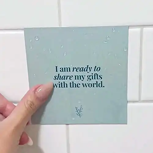 Affirmation Cards for Shower [Waterproof]