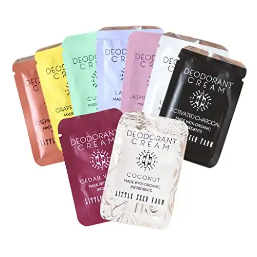 Little Seed Farm Deodorant Cream Samples, 9 Pack - All Scents