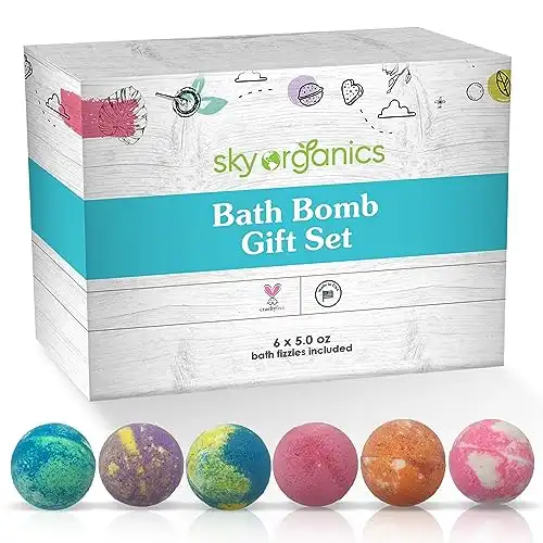 Sky Organics Bath Bomb Gift Set for Body to Soak