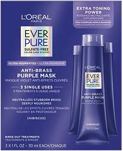 L'Oreal Paris EverPure Ultra Pigmented Anti Brass Purple Rinse-Out Mask