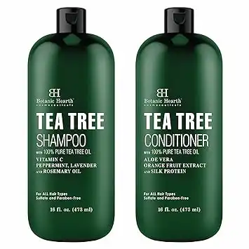 Botanic Hearth Tea Tree Shampoo and Conditioner Set