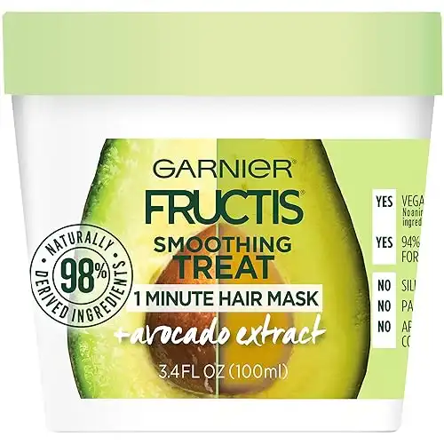 Garnier Fructis Smoothing Treat 1 Minute Hair Mask with Avocado Extract