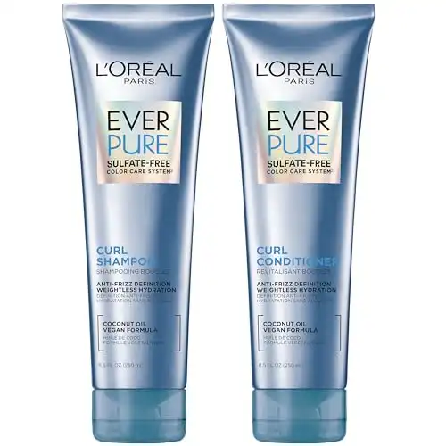 L'Oreal Paris Sulfate Free Shampoo and Conditioner for Curly Hair