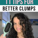 stringy curls clumps hair pin image