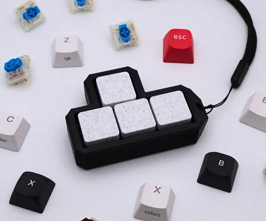 Mechanical Fidget Keyboard w/ Keycaps (WASD)