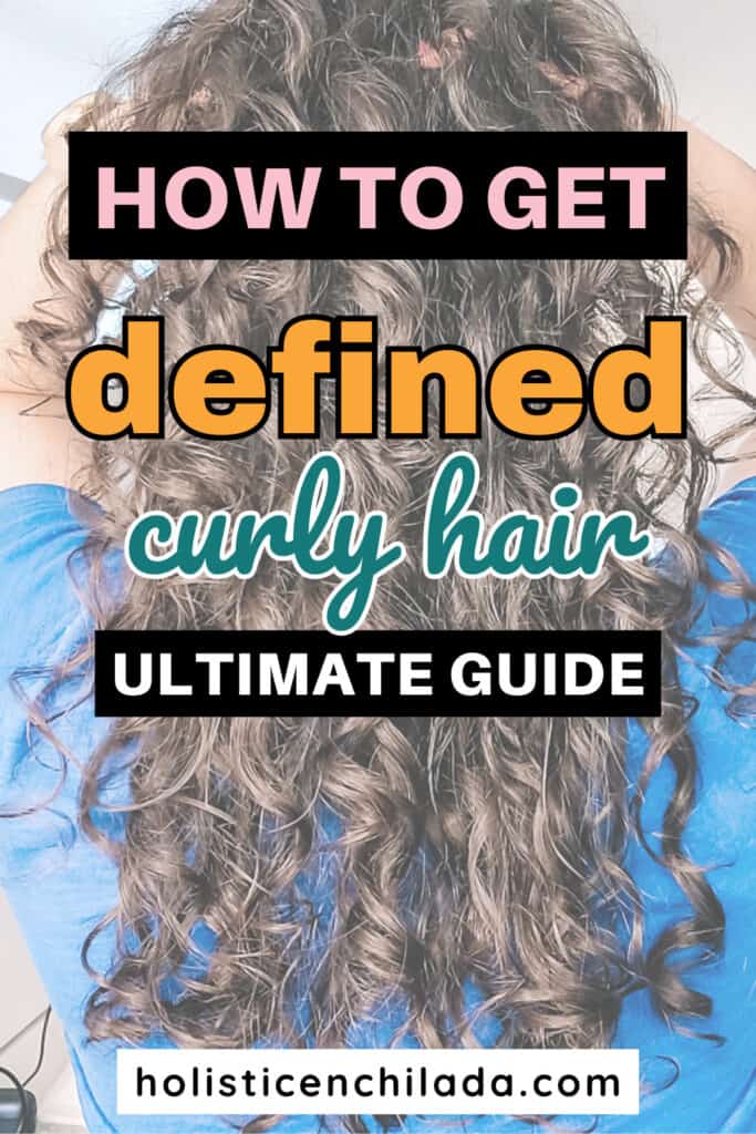 how to get defined curls pin image