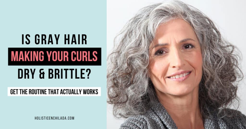 coarse gray curly dry hair social image